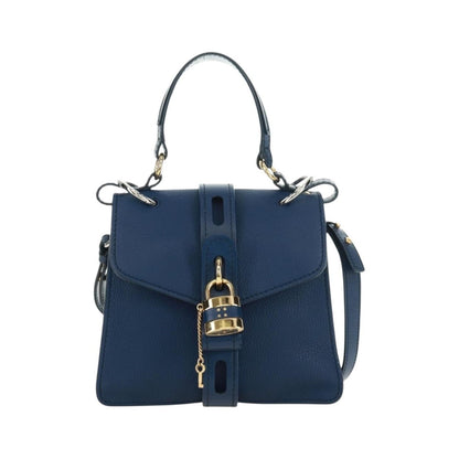 Chloe Aby Day Leather, Blue, Leather, Handbag