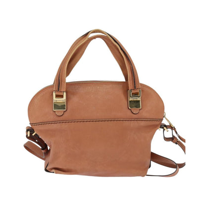 Chloe Angie Tote Leather, Brown, Leather, Tote Bag