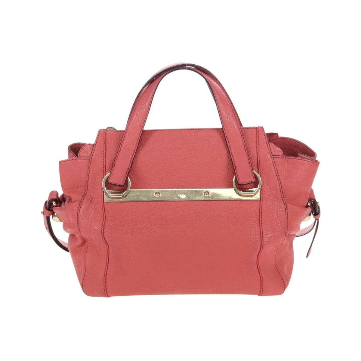 Chloe Bridget Convertible Satchel Leather, Pink, Leather, Handbag