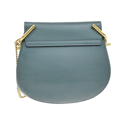 Chloe Drew Crossbody Bag Leather and Suede, Blue, Suede, Crossbody Bag