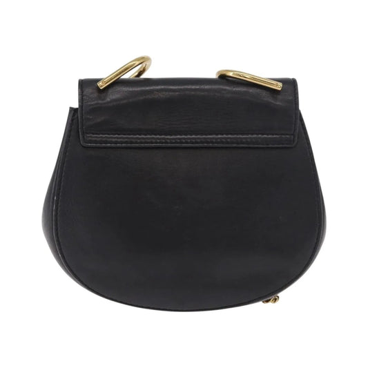 Chloe Drew Leather, Black, Leather, Shoulder Bag