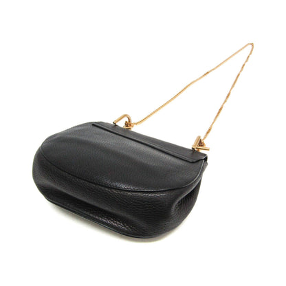 Chloe Drew Leather, Black, Leather, Crossbody Bag