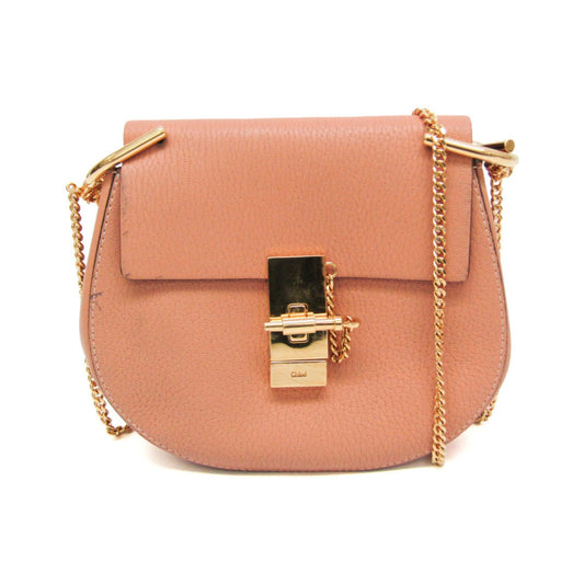 Chloe Drew Leather, Orange, Leather, Crossbody Bag