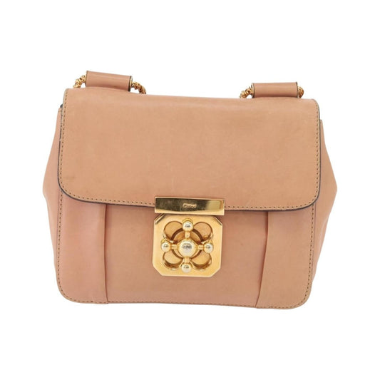 Chloe Elsie Chain Leather, Pink, Leather, Shoulder Bag