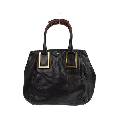 Chloe Ethel Leather, Black, Leather, Handbag