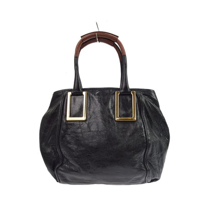 Chloe Ethel Leather, Black, Leather, Handbag