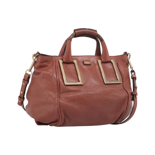 Chloe Ethel Leather, Pink, Leather, Handbag