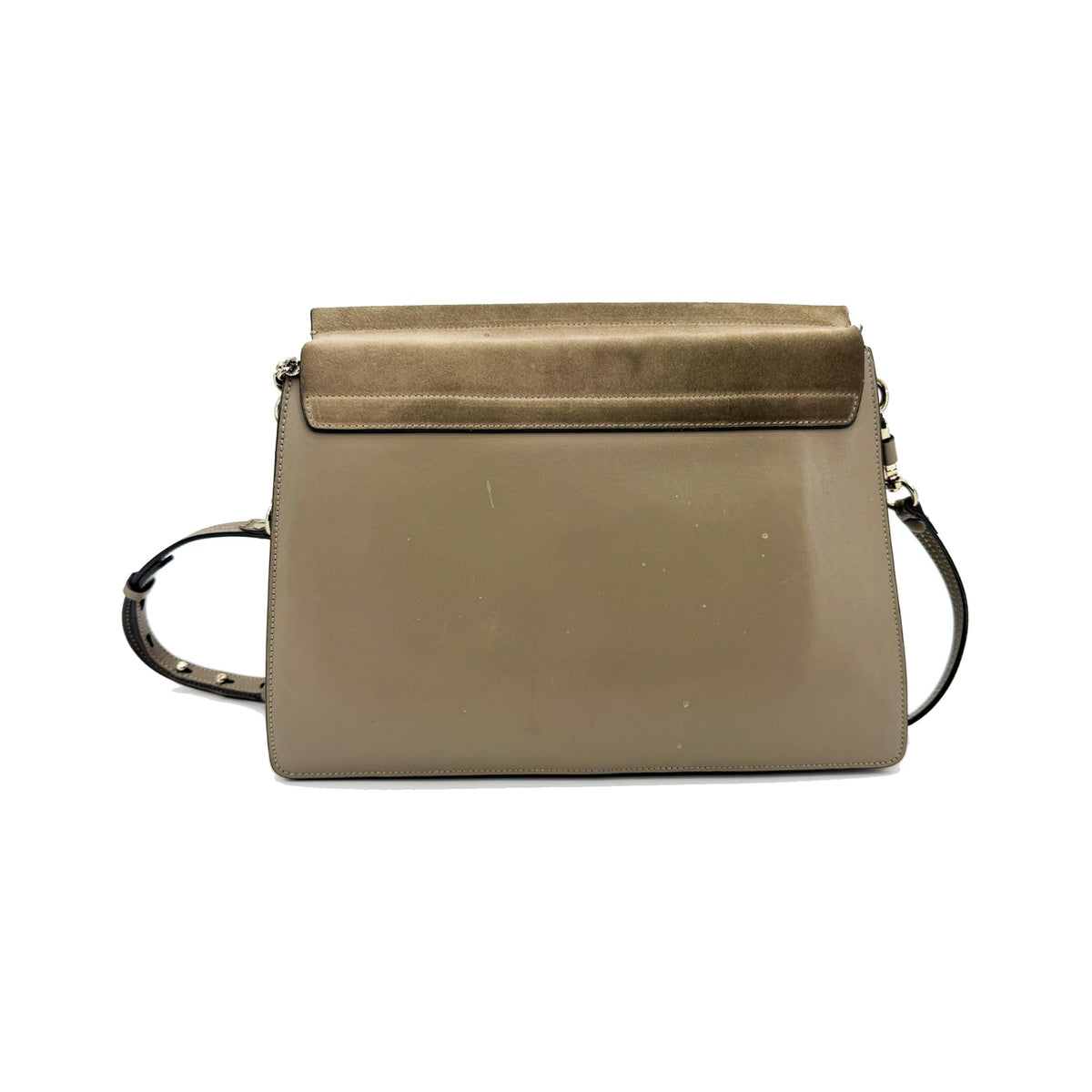Chloe Faye Leather and Suede, Brown, Suede, Shoulder Bag