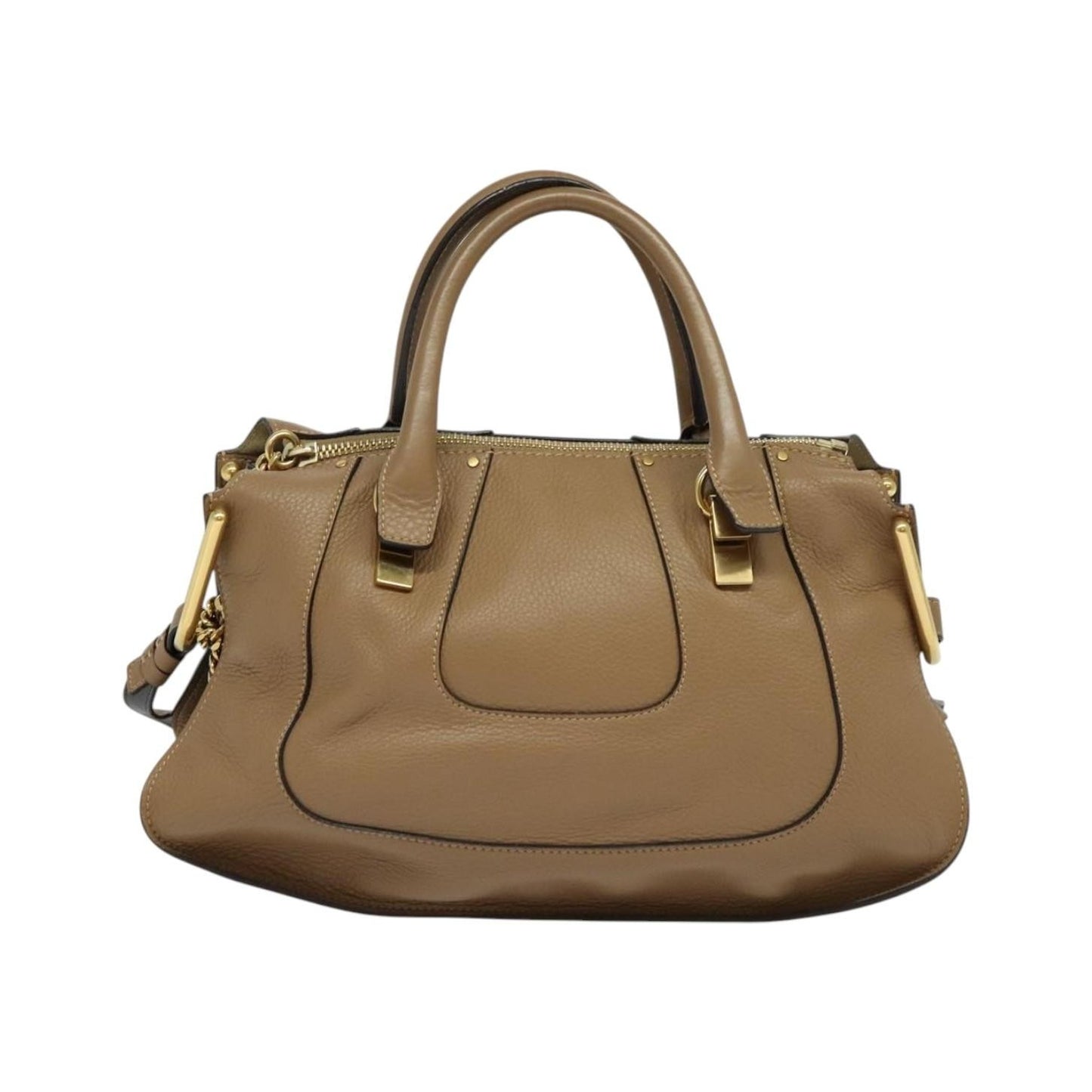 Chloe Hailey Leather, Beige, Leather, Handbag