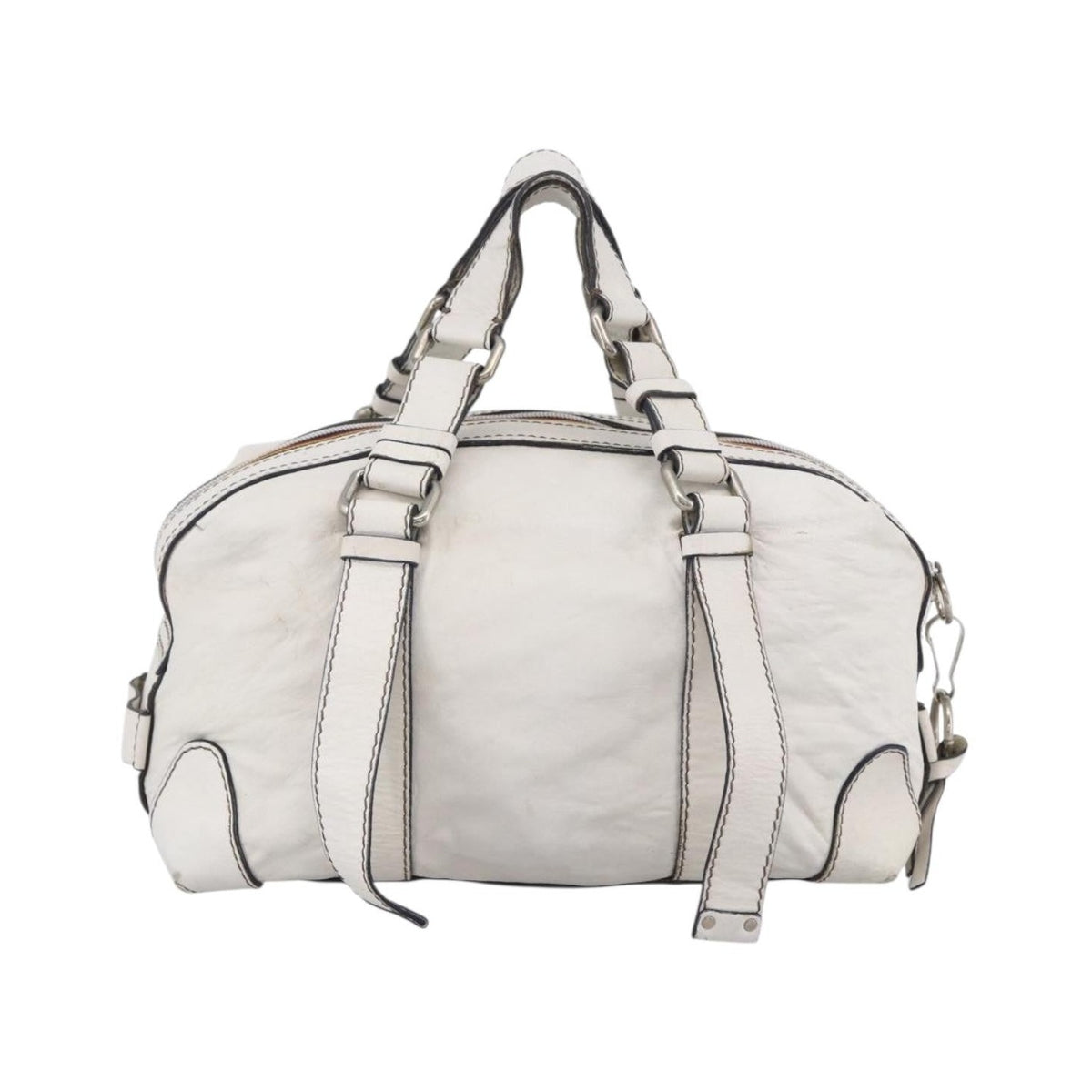 Chloe Handbag Leather, White, Leather, Handbag