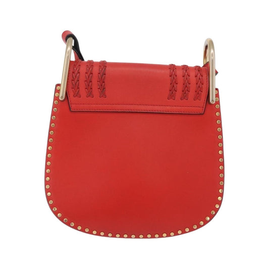 Chloe Hudson Whipstitch Leather, Red, Leather, Handbag