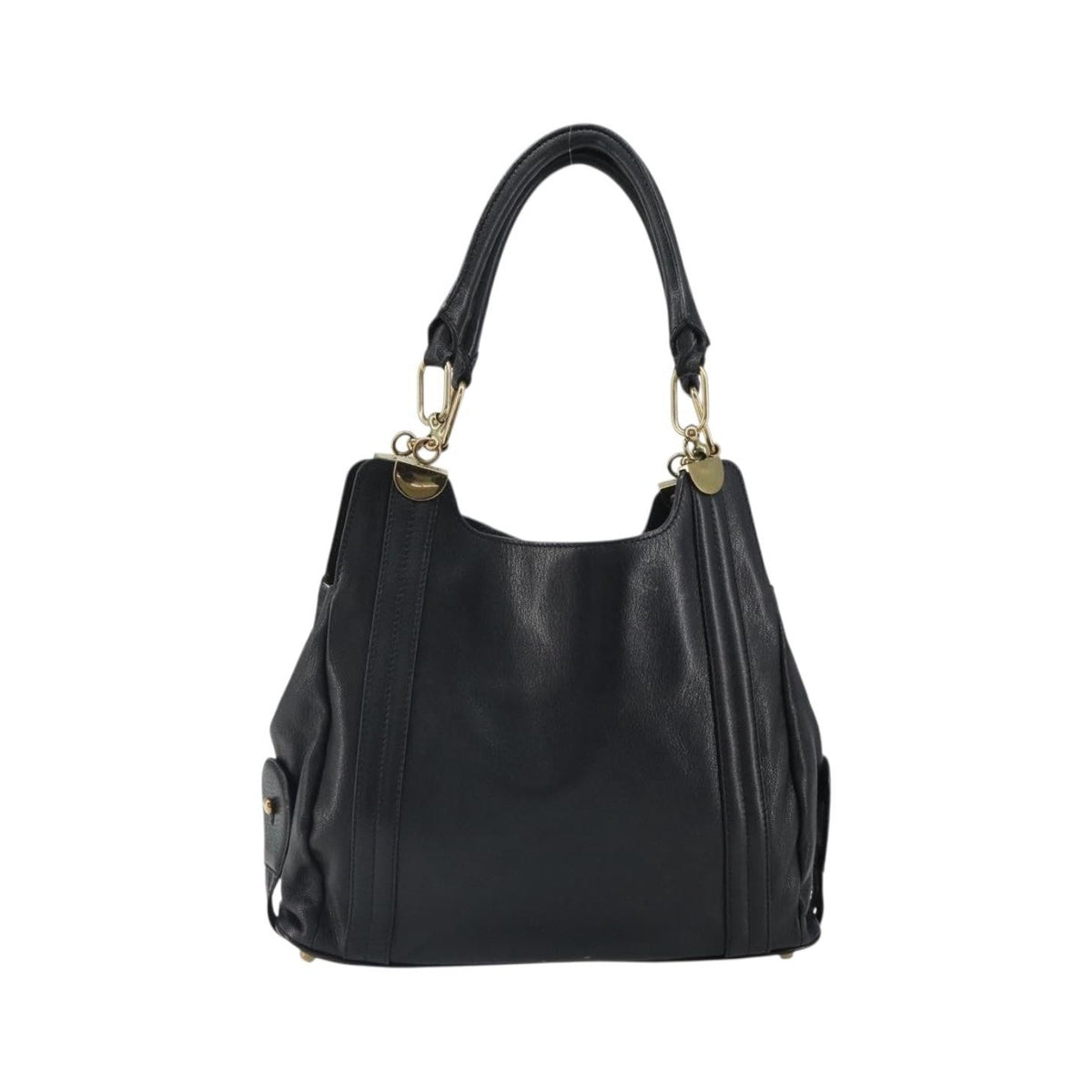 Chloe Irène Leather, Black, Leather, Tote Bag