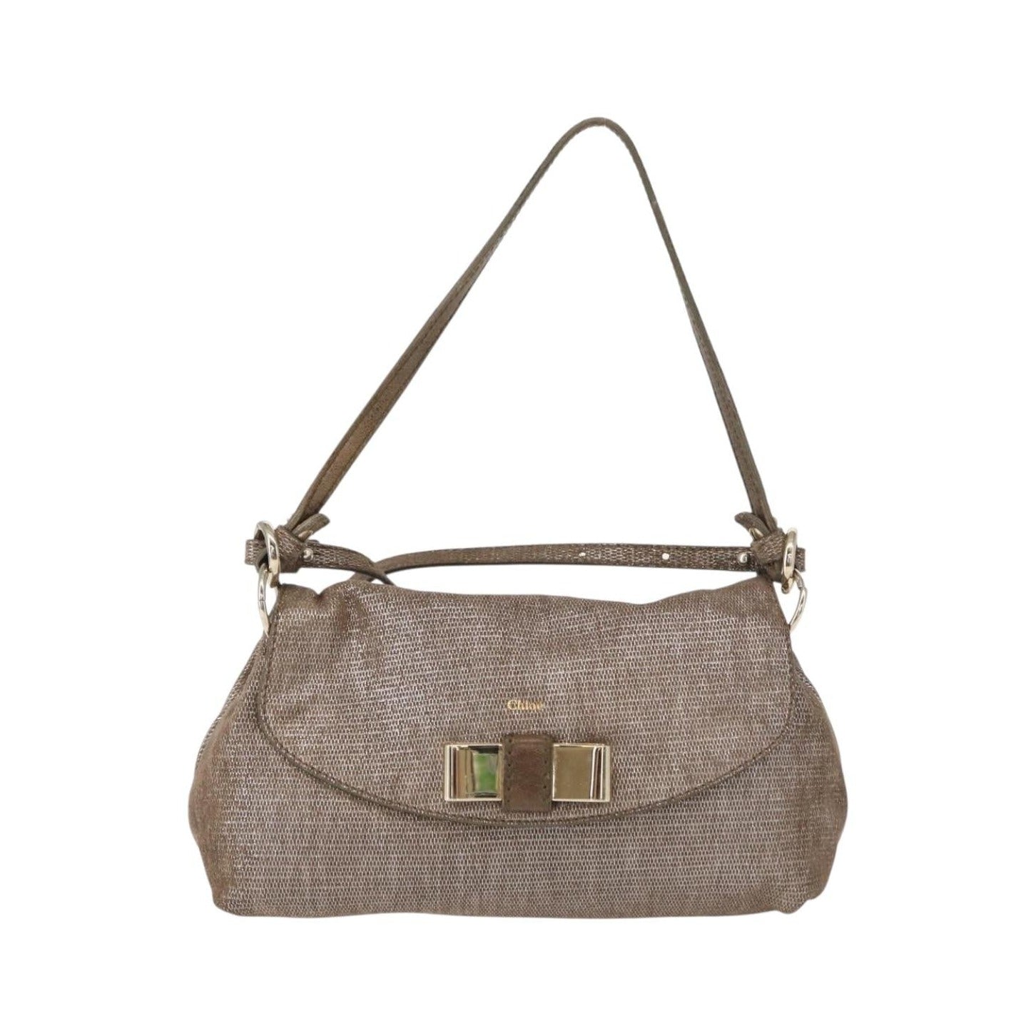 Chloe Lily Canvas, Silver, Canvas, Handbag