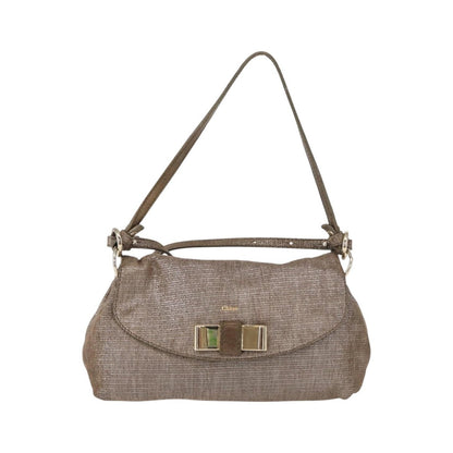 Chloe Lily Canvas, Silver, Canvas, Handbag