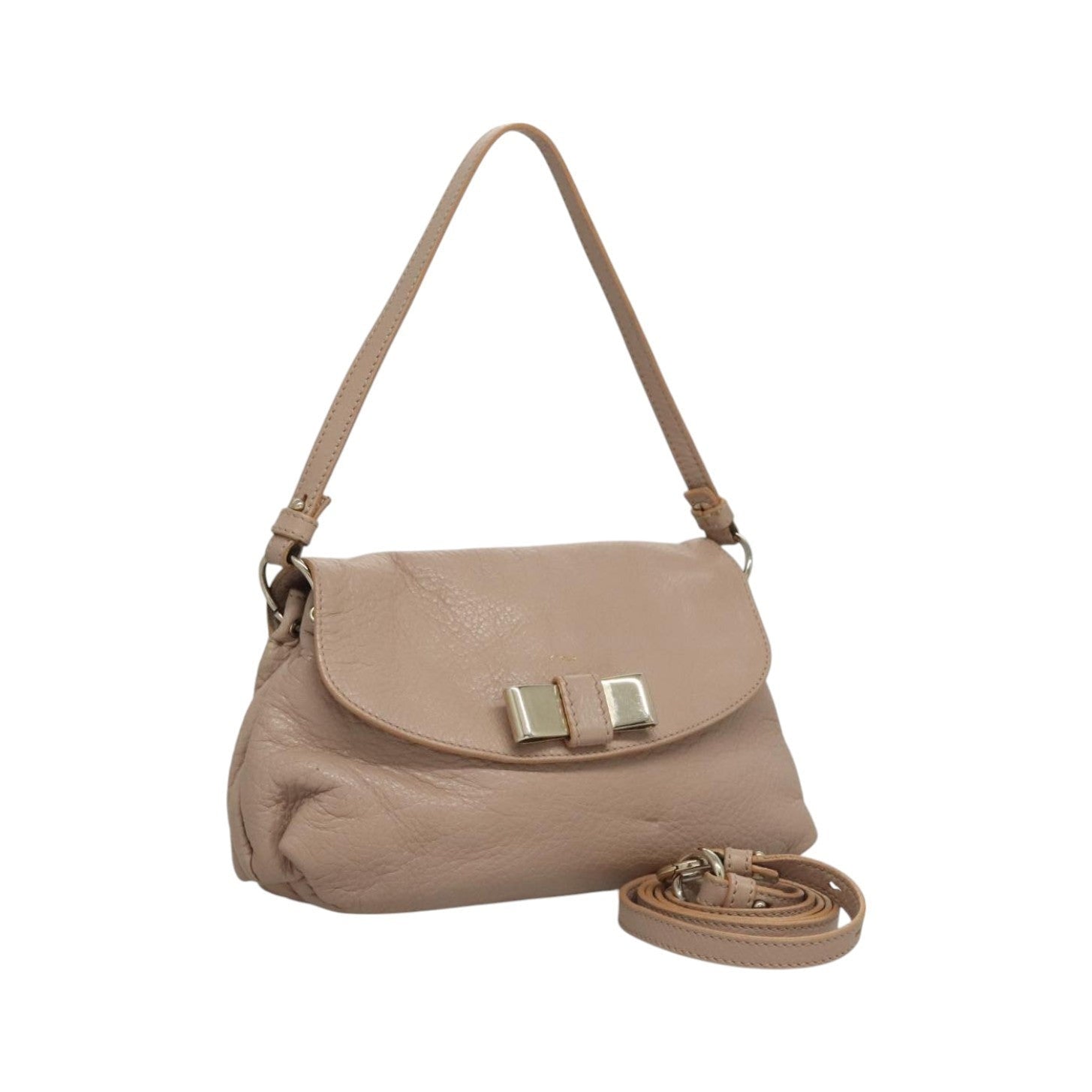 Chloe Lily Leather, Pink, Leather, Handbag