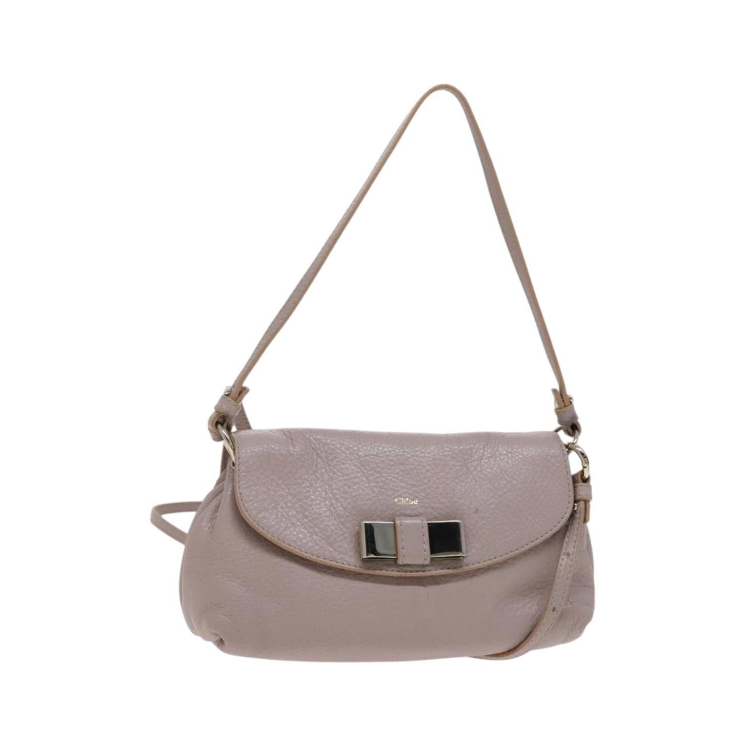 Chloe Lily Leather, Purple, Leather, Shoulder Bag