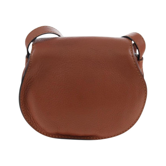 Chloe Marcie Leather, Brown, Leather, Crossbody Bag