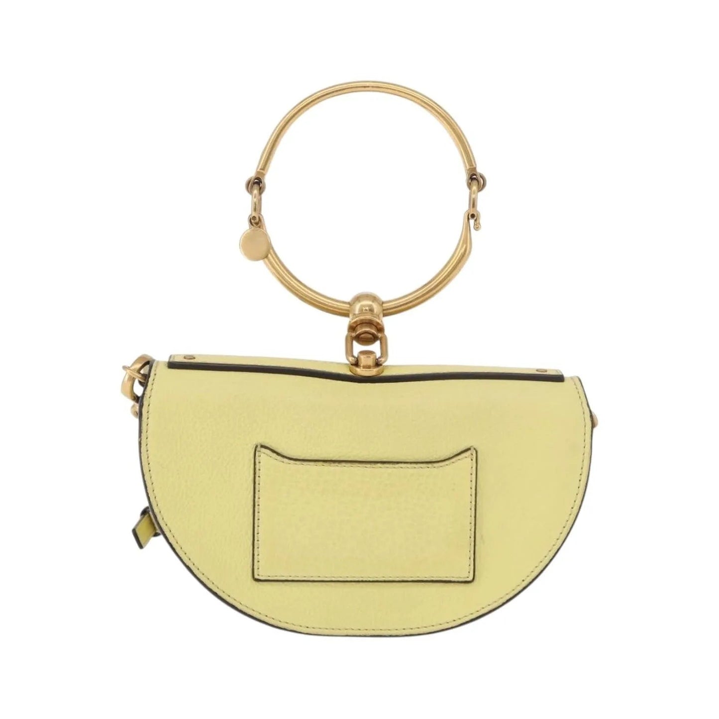 Chloe Nile Leather, Yellow, Leather, Handbag