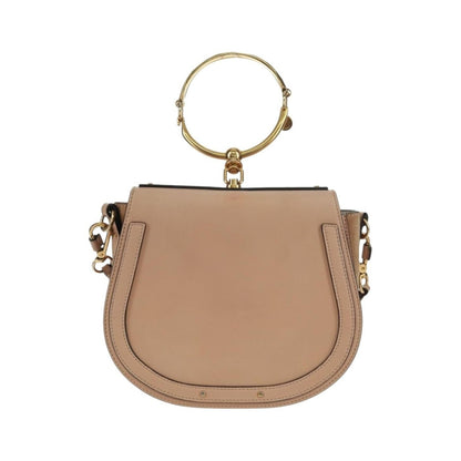 Chloe Nile Leather, Pink, Leather, Handbag
