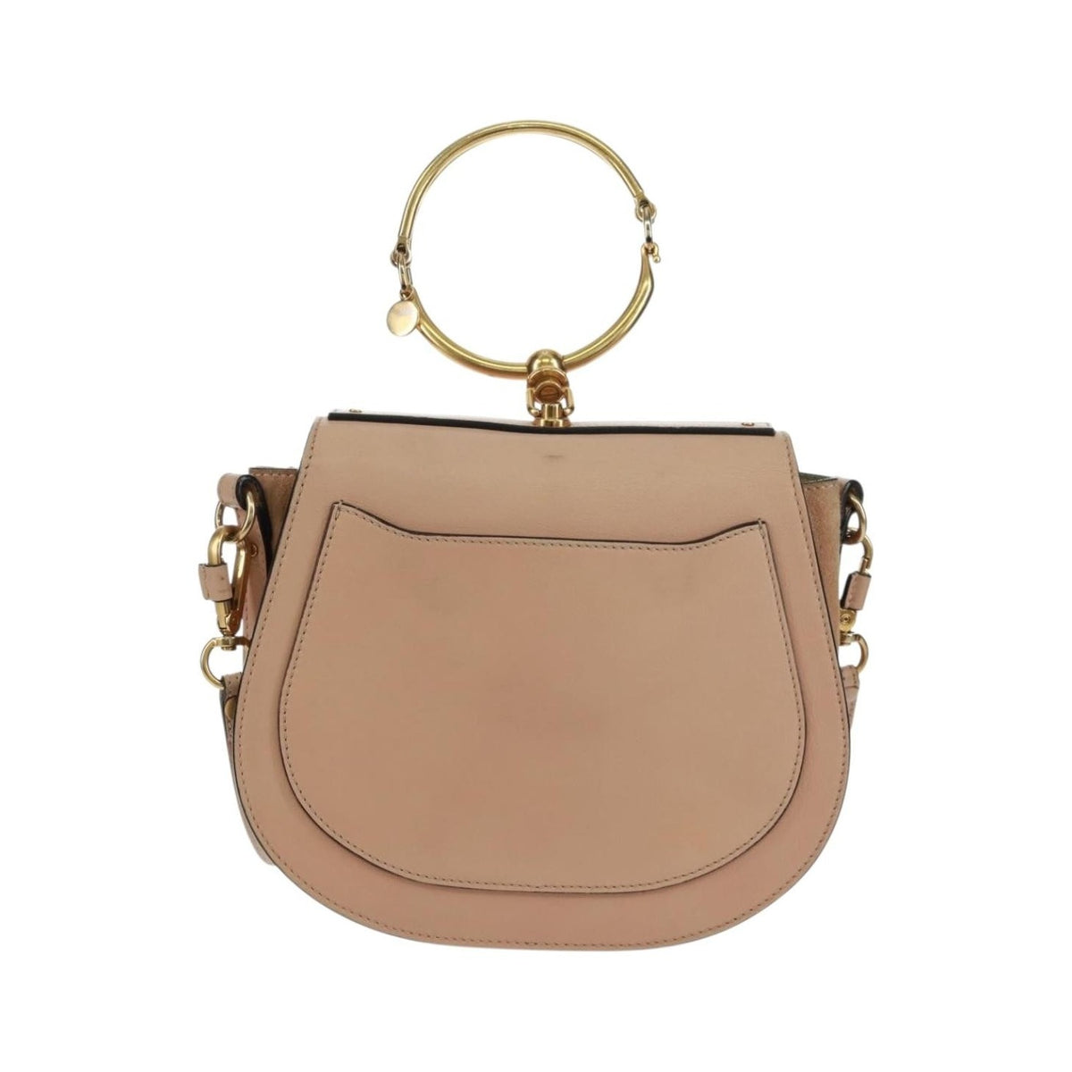 Chloe Nile Leather, Pink, Leather, Handbag