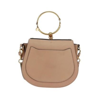 Chloe Nile Leather, Pink, Leather, Handbag