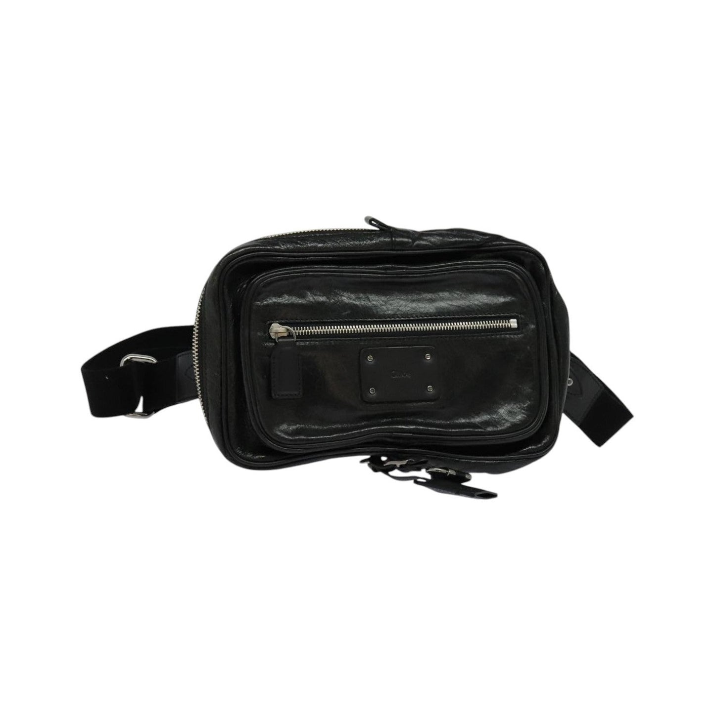 Chloe Paddington Body Leather, Black, Leather, Shoulder Bag