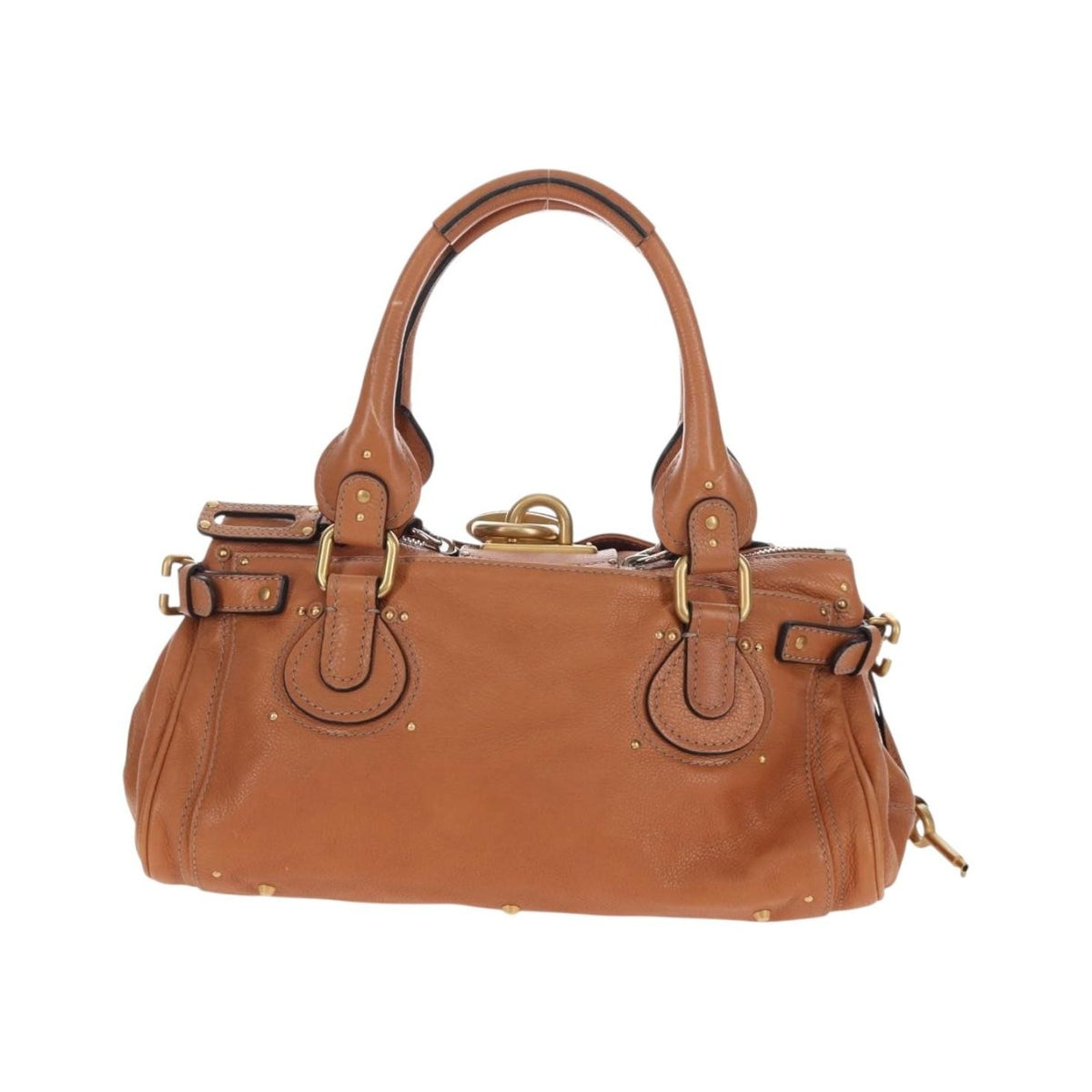 Chloe Paddington Leather, Brown, Leather, Tote Bag