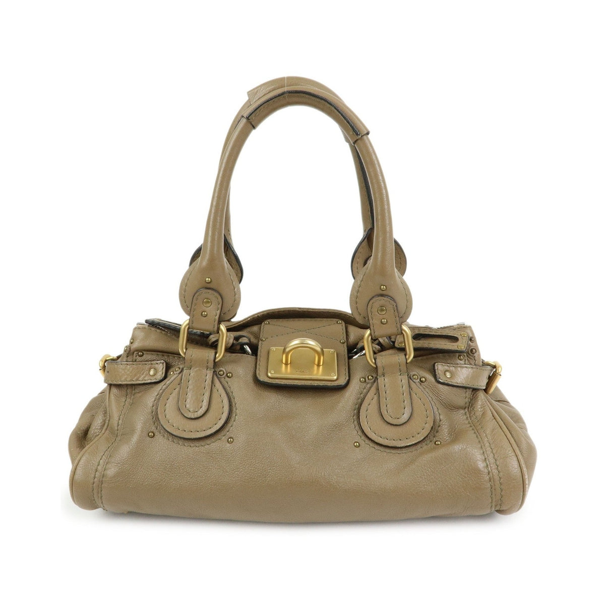 Chloe Paddington Leather, Brown, Leather, Tote Bag