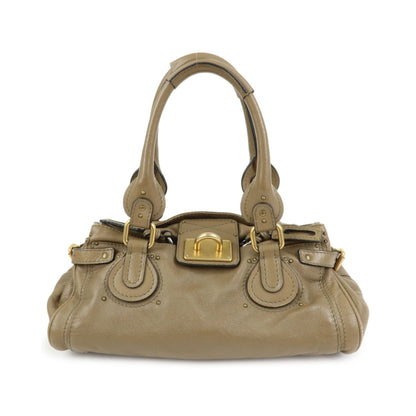 Chloe Paddington Leather, Brown, Leather, Tote Bag