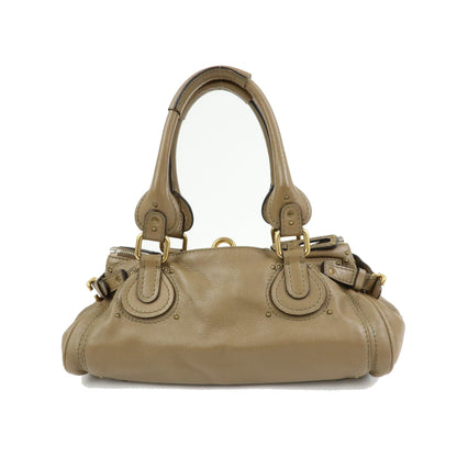 Chloe Paddington Leather, Brown, Leather, Tote Bag