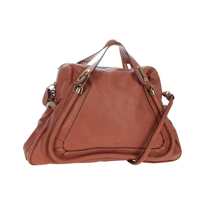 Chloe Paraty Quilted Leather, Brown, Leather, Handbag