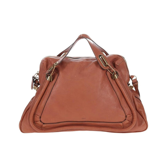 Chloe Paraty Quilted Leather, Brown, Leather, Handbag