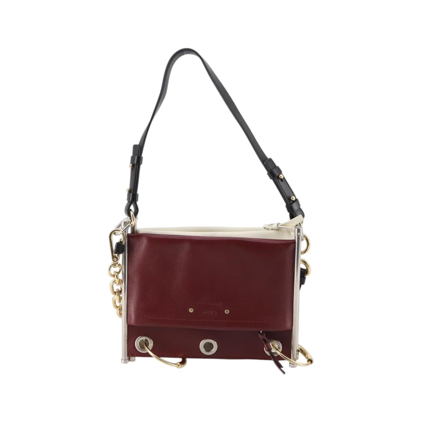 Chloe Roy Leather, Burgundy, Leather, Handbag