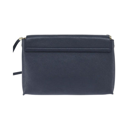 Chloe Sally Leather, Navy, Leather, Shoulder Bag