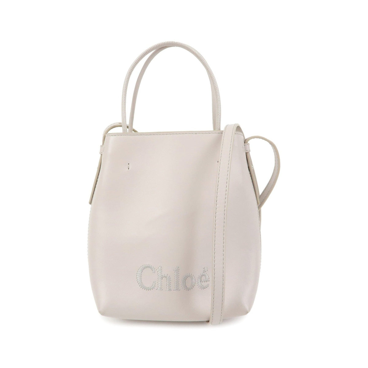 Chloe Sense Leather, Pink, Leather, Tote Bag