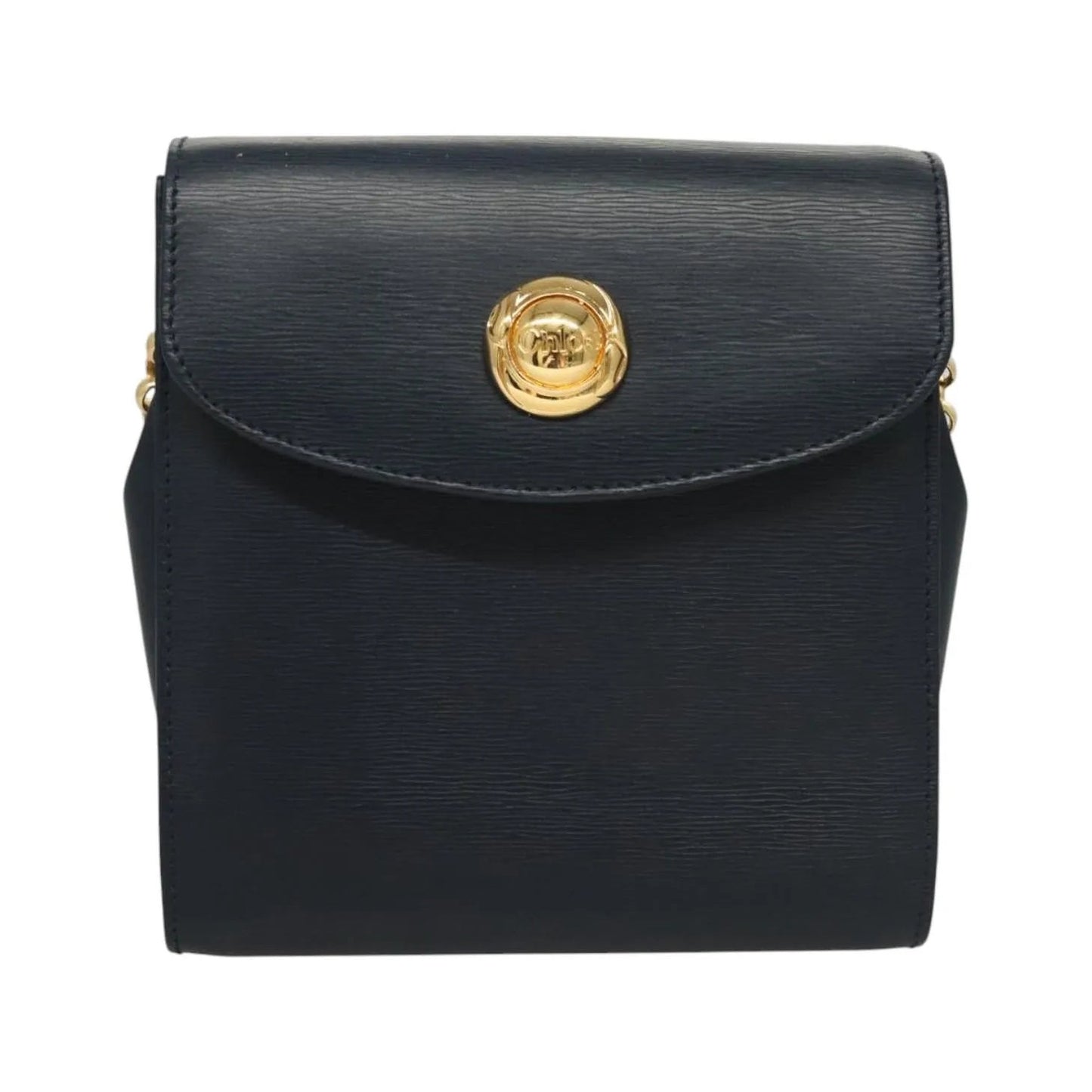 Chloe Vintage Leather, Navy, Leather, Shoulder Bag