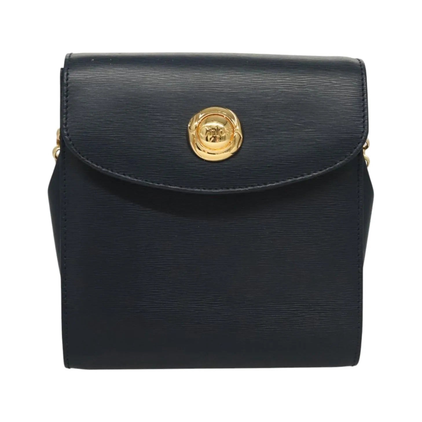 Chloe Vintage Leather, Navy, Leather, Shoulder Bag