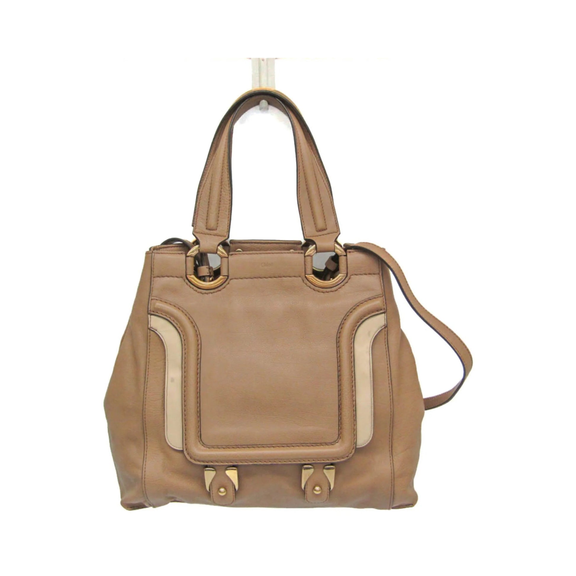 Chloe Vintage Leather, Brown, Leather, Handbag