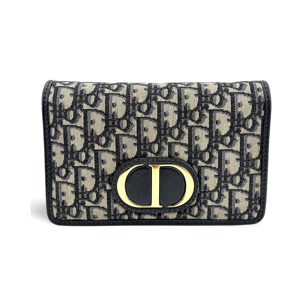 Christian Dior 30 Montaigne 2-in-1 Oblique Canvas, Beige, Canvas, Clutch