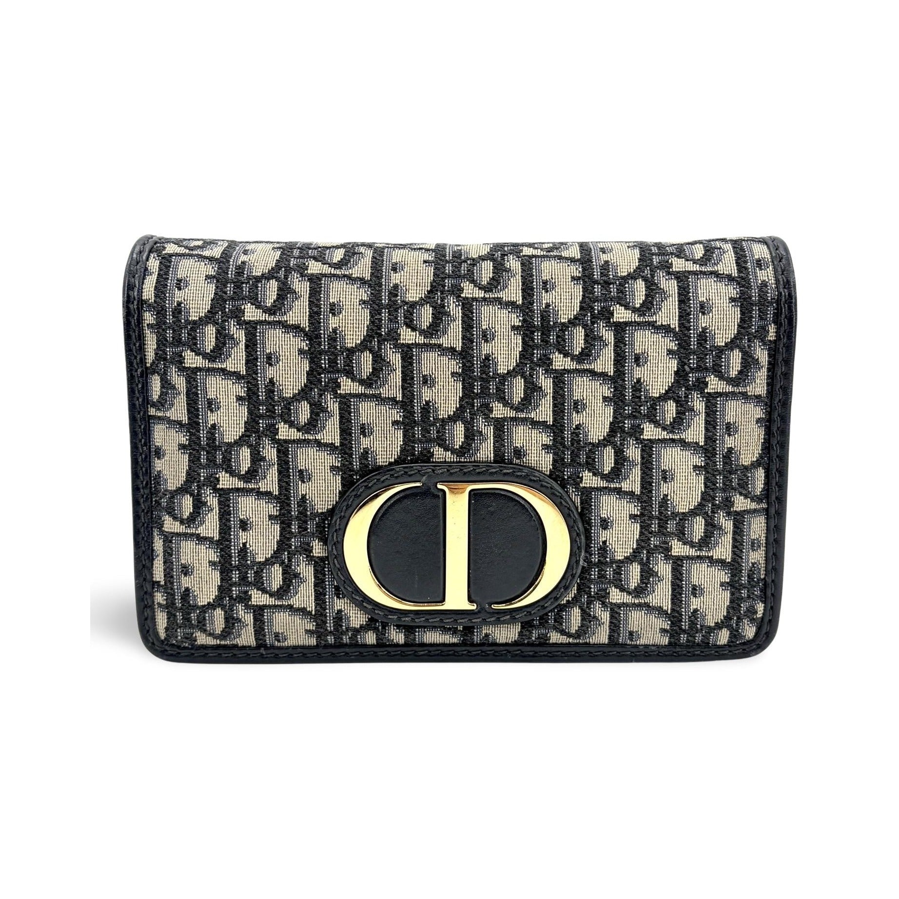 Christian Dior 30 Montaigne 2-in-1 Oblique Canvas, Beige, Canvas, Clutch
