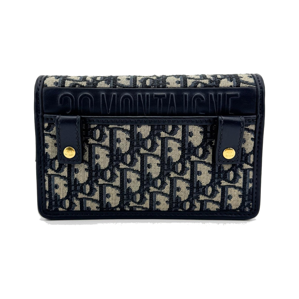 Christian Dior 30 Montaigne 2-in-1 Oblique Canvas, Beige, Canvas, Clutch