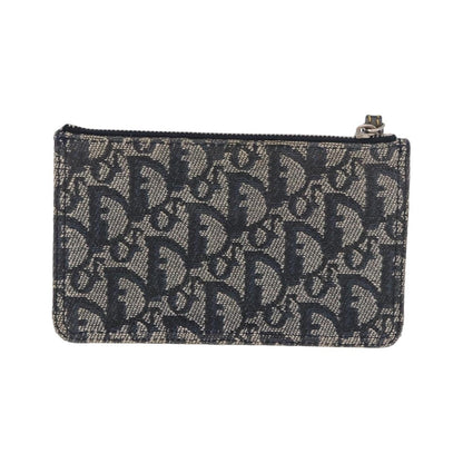 Christian Dior A5 Pouch Oblique Canvas, Navy, Canvas, Clutch