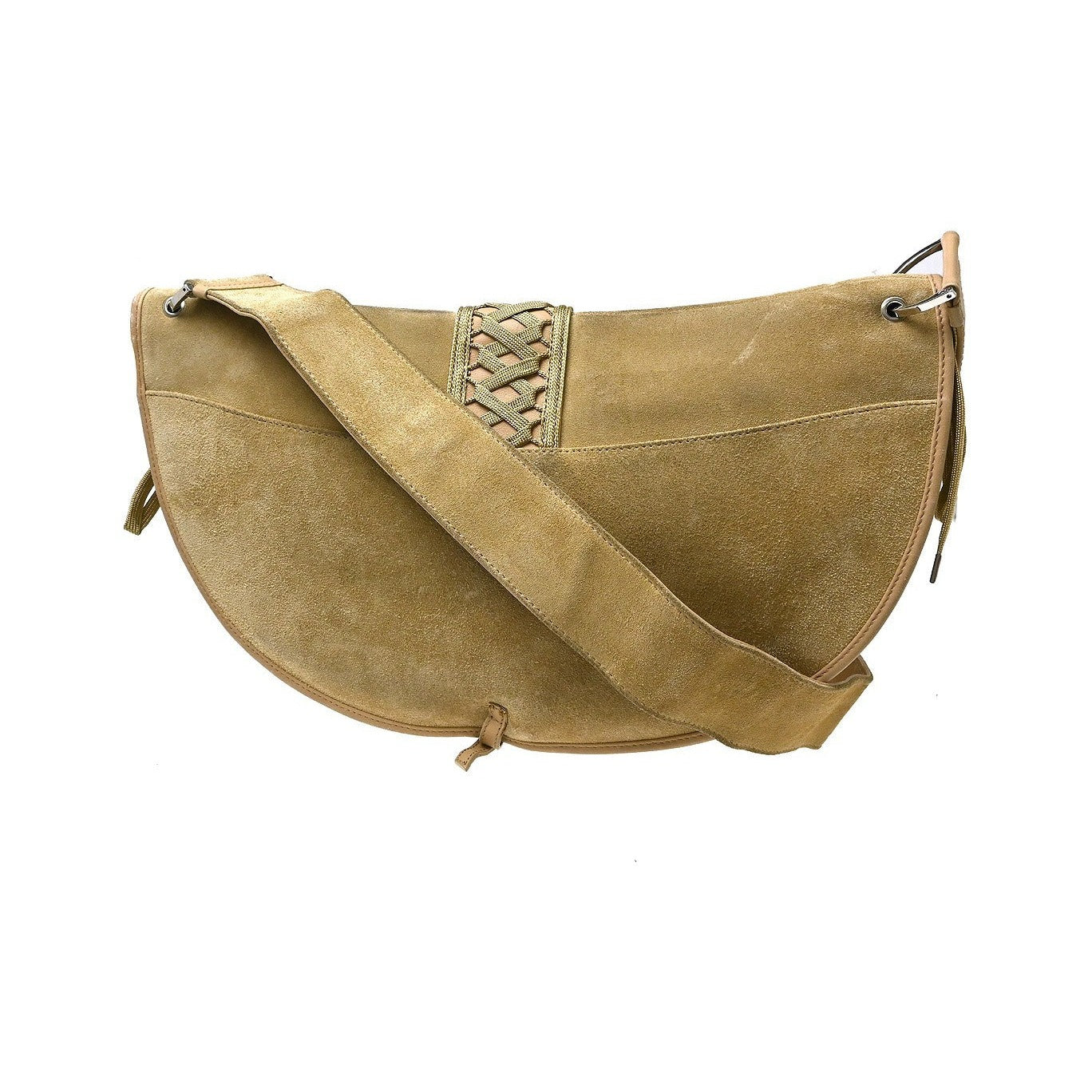 Christian Dior Admit It Suede, Beige, Suede, Shoulder Bag