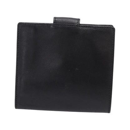 Christian Dior Bifold Card Holder Leather, Black, Leather, Card Holder