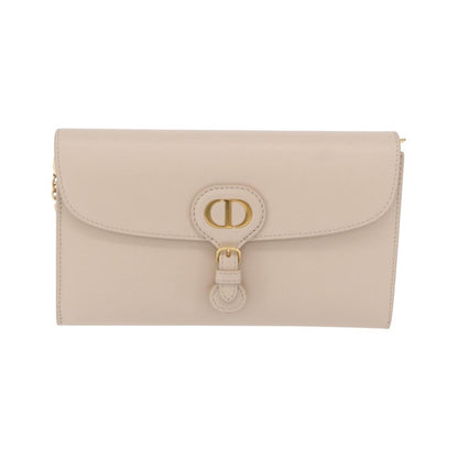Christian Dior Bobby Flap Leather, Beige, Leather, Shoulder Bag