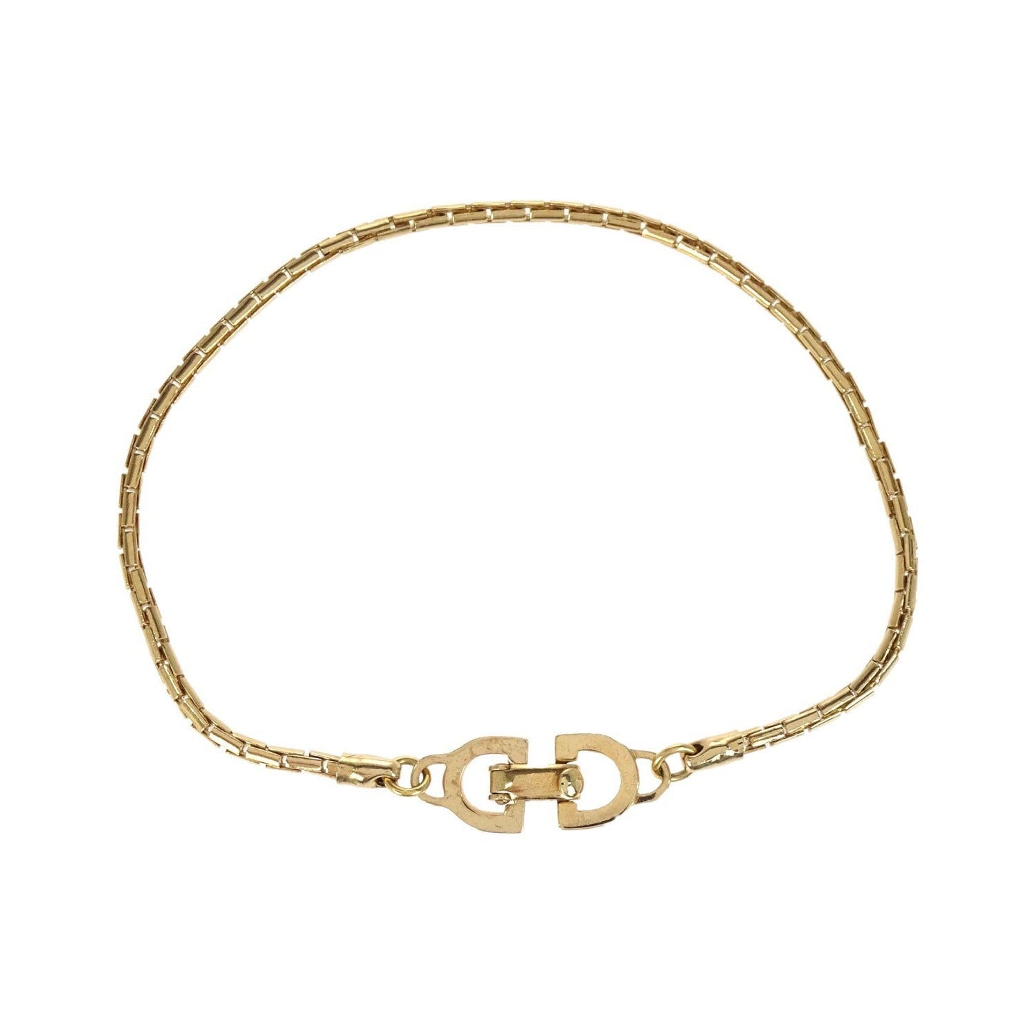 Christian Dior CD Logo Metal, Gold, Gold Plated, Bracelet