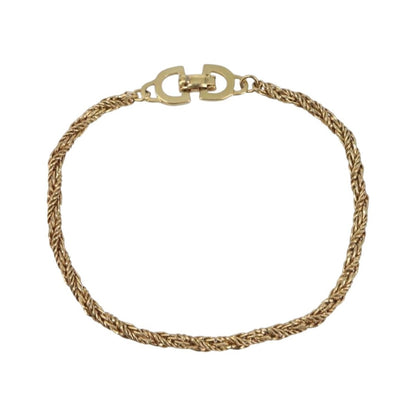 Christian Dior CD Logo Metal, Gold, Metal, Bracelet