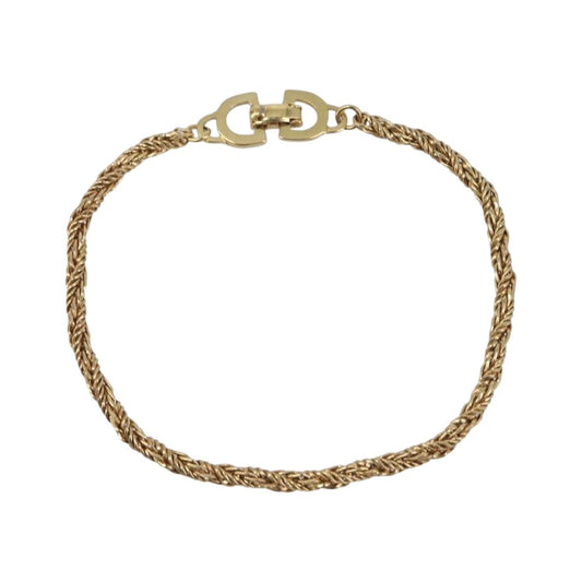 Christian Dior CD Logo Metal, Gold, Metal, Bracelet