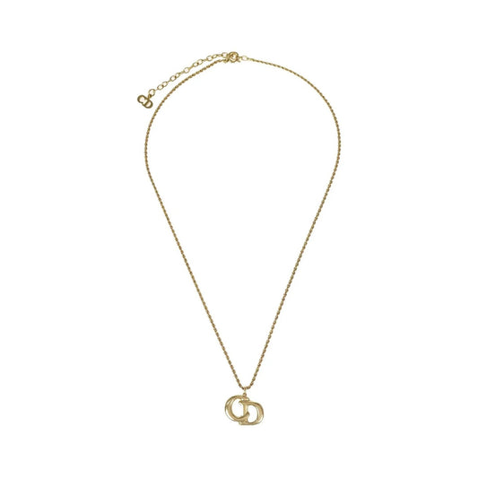 Christian Dior CD Pendant Gold-plated, Gold, Gold Plated, Necklace