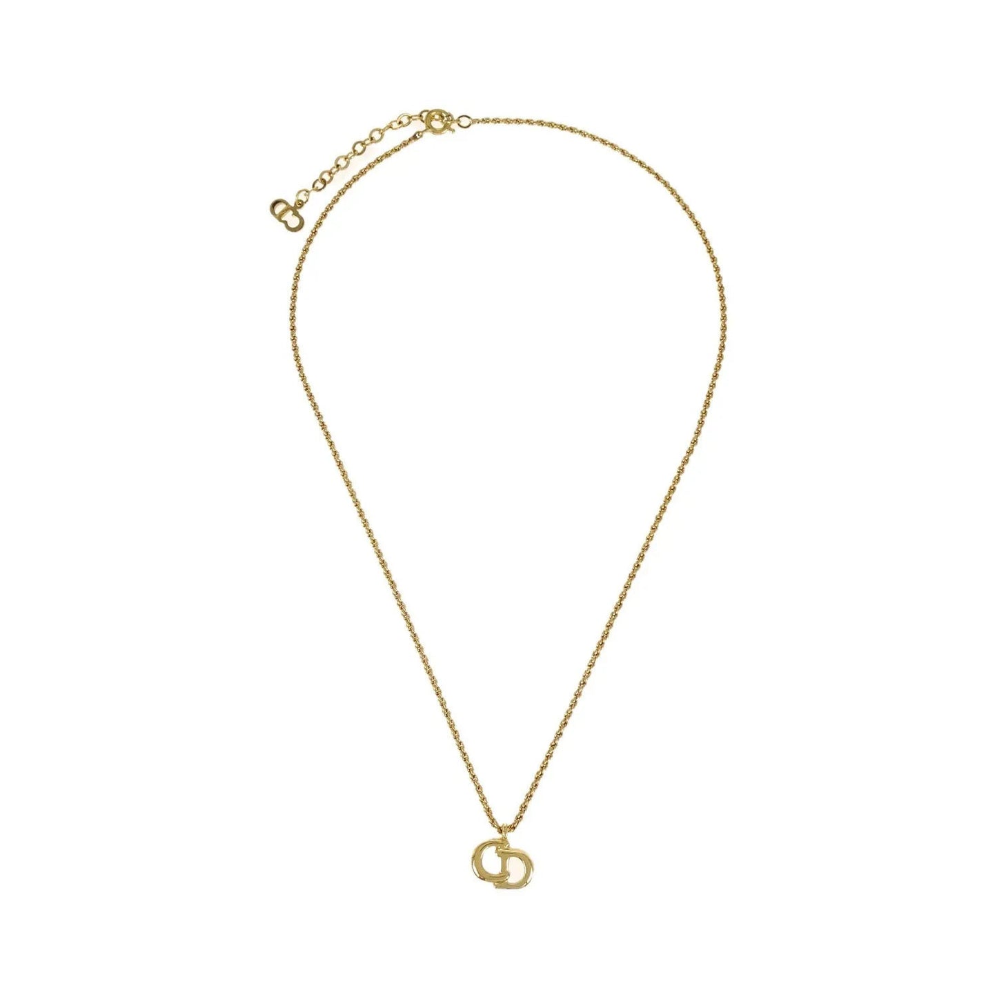 Christian Dior CD Pendant Gold-plated, Gold, Gold Plated, Necklace